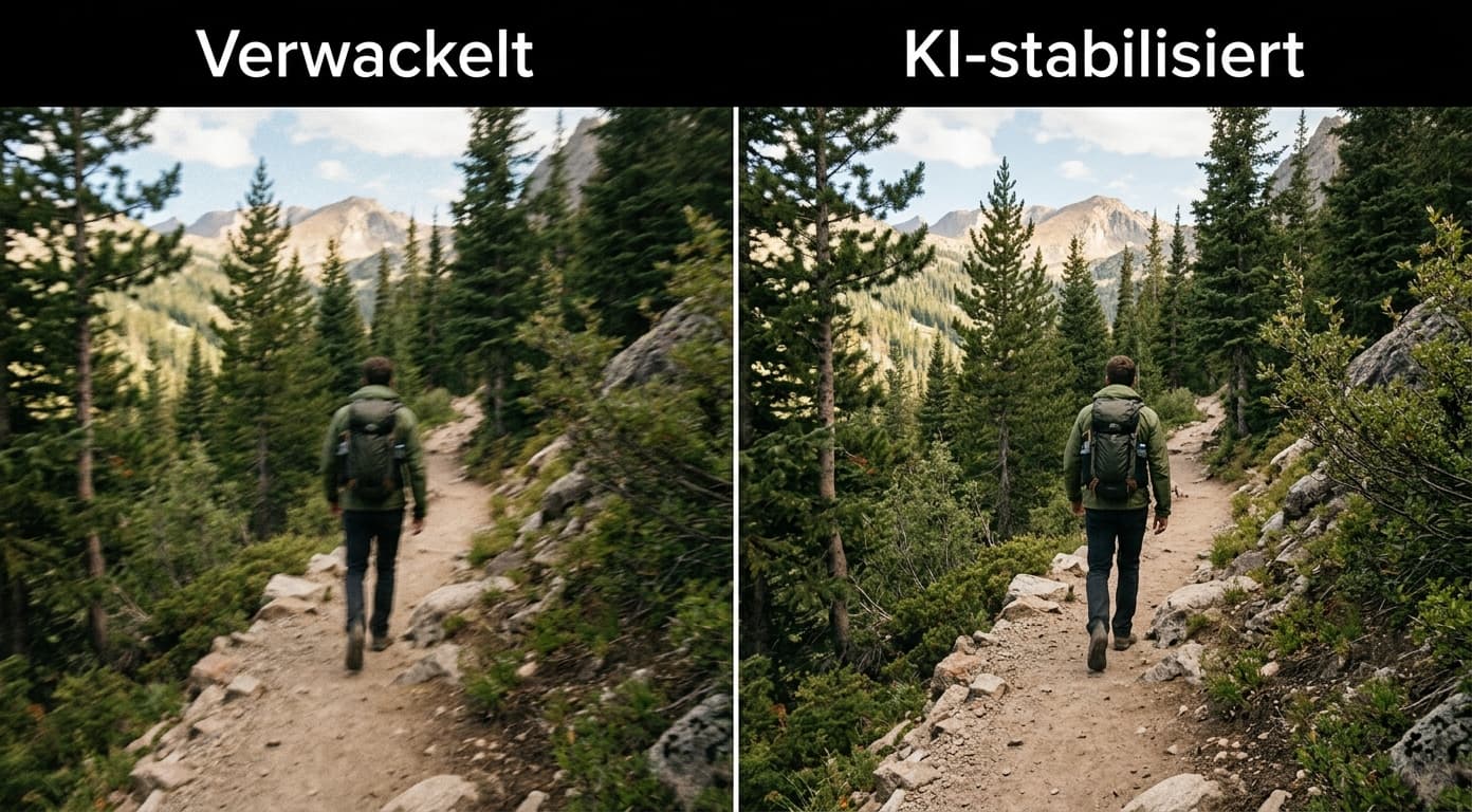 Verwackelte Videos stabilisieren mit KI: Praxistest 2026