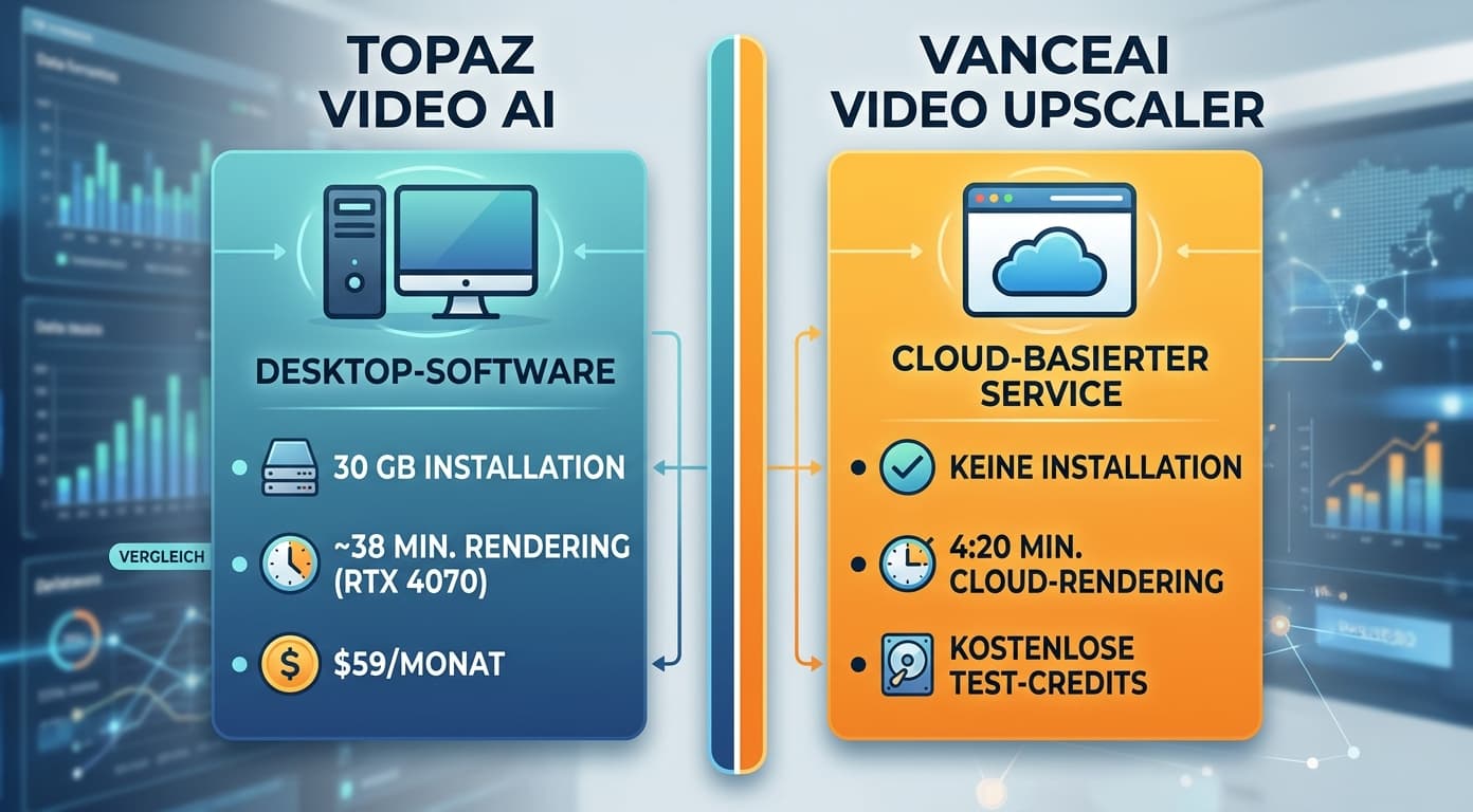 Topaz Video AI Alternative: Was ohne RTX und Abo möglich ist (2026)